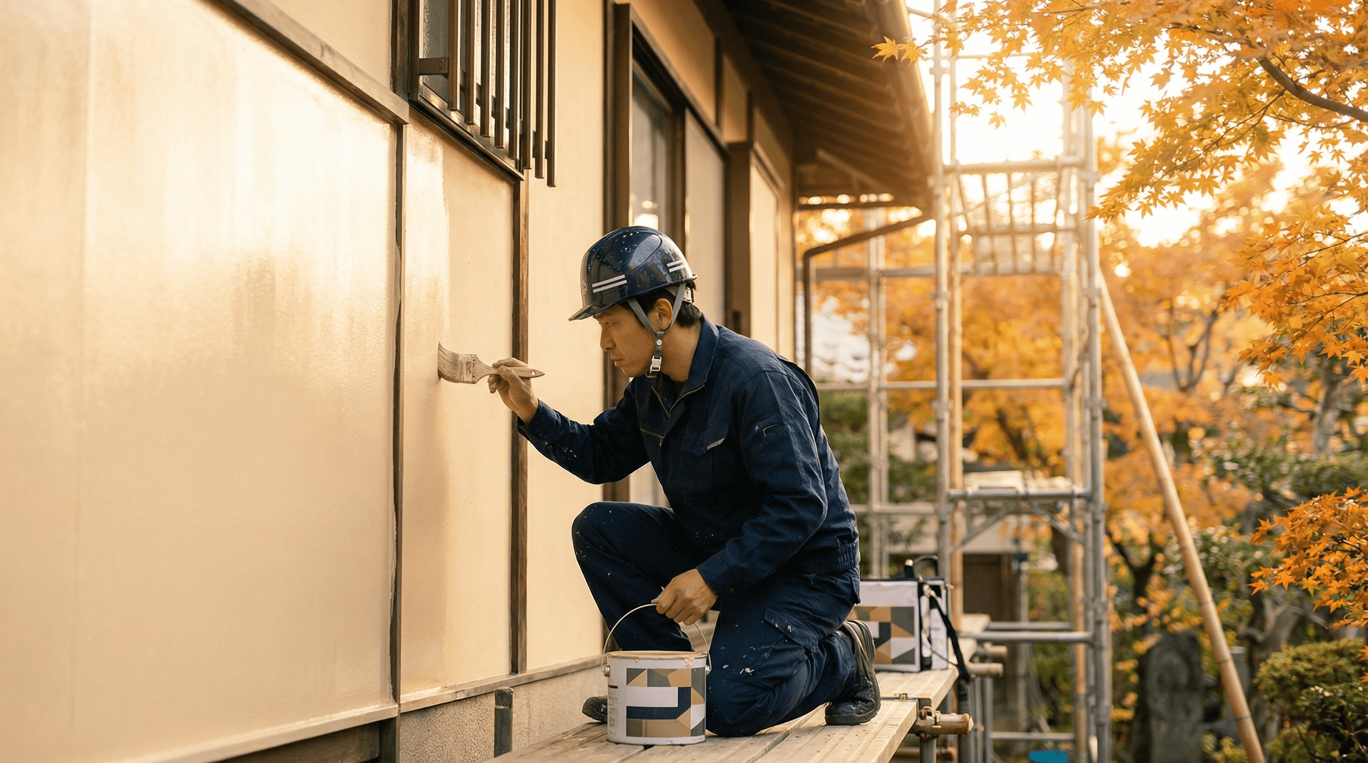 高吉塗装工業の施工現場